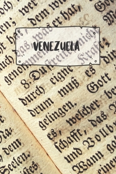 Paperback Venezuela: Liniertes Reisetagebuch Notizbuch oder Reise Notizheft liniert - Reisen Journal f?r M?nner und Frauen mit Linien [German] Book
