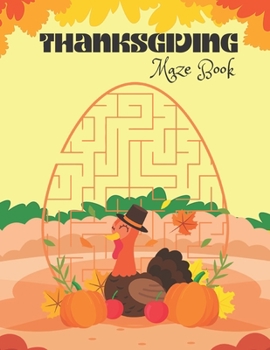 Paperback Thanksgiving Maze Book