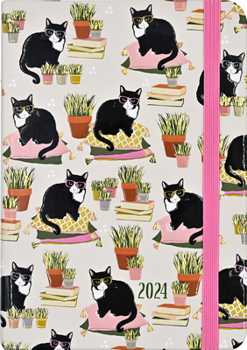Hardcover 2024 Smarty Cats Engagement Calendar Book