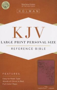 Imitation Leather Large Print Personal Size Reference Bible-KJV [Large Print] Book