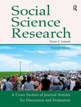 Paperback Social Science Research: A Cross Section of Journal Articles for Discussion & Evaluation Book