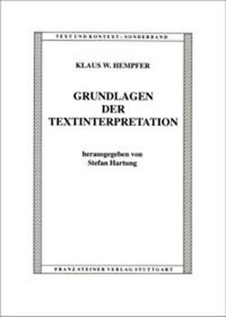 Hardcover Grundlagen Der Textinterpretation [German] Book