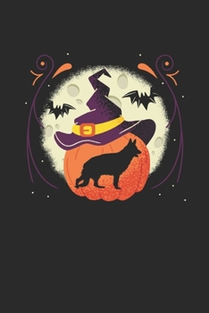 Paperback Halloween German Shepherd: Blank Lined Notebook (6" x 9" - 120 pages) Halloween Themed Notebook for Gift / Daily Activity Journals / Diary Book