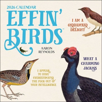 Calendar Effin' Birds 2026 Wall Calendar Book