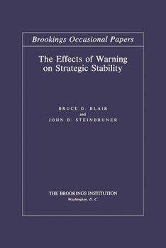 Paperback Effects of Warning on Strategic Stability Book