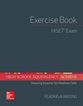 Paperback High School Equivalency Achieve, Hiset Exercise Book Reading and Writing Book