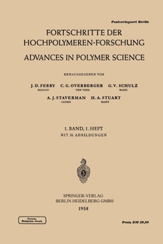 Paperback Fortschritte Der Hochpolymeren-Forschung / Advances in Polymer Science Book
