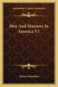 Paperback Men And Manners In America V1 Book