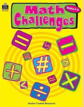Paperback Math Challenges, Grades 4-6 Book