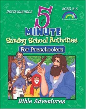 Paperback 5 Minute Sunday School Activities: Bible Adventures: Preschoolers Book