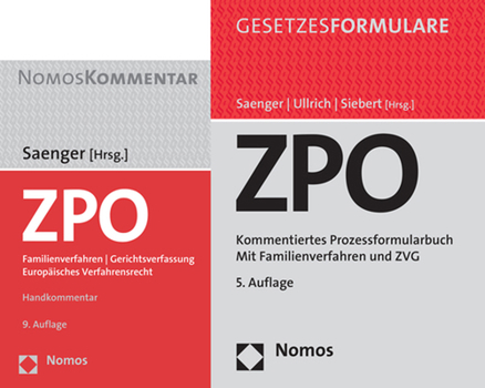 Hardcover Paket Zpo: Handkommentar + Kommentiertes Prozessformularbuch [German] Book