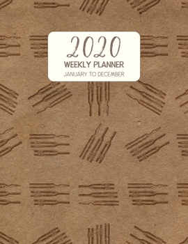 2020 Weekly Planner January to December: Dated Diary With To Do Notes & Inspirational Quotes - Tuning Forks (Vintage Music Calendar Planners)
