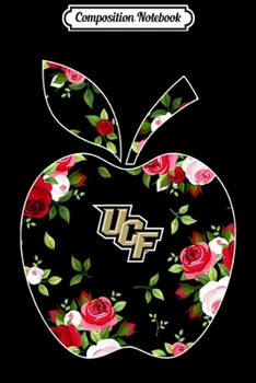 Paperback Composition Notebook: Ucf Knights Teacher - Floral Apple - Team - Apparel Journal/Notebook Blank Lined Ruled 6x9 100 Pages Book