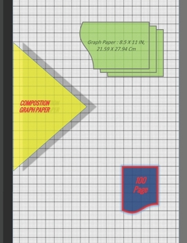 Paperback Graph Paper Notebook 8.5 x 11 IN, 21.59 x 27.94 cm [100page]: 1 mm thin and 10 cm thick light gray grid lines [metric], perfect binding, non-perforate Book
