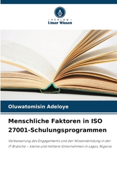 Paperback Menschliche Faktoren in ISO 27001-Schulungsprogrammen [German] Book