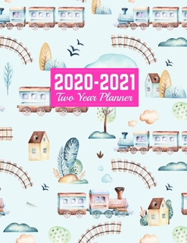 Paperback 2020-2021 Two Year Planner: Trendy 24-Months Calendar, 2-Year Appointment Business Planners, Agenda Schedule Organizer Logbook and Journal - Art C Book