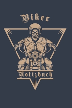 Biker Notizbuch: Motorradfahrer A5 108 Seiten liniert - Reisetagebuch Tourenbuch Geschenkidee Geburtstag Weihnachten (German Edition)
