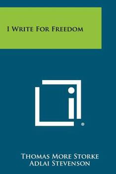 Paperback I Write for Freedom Book
