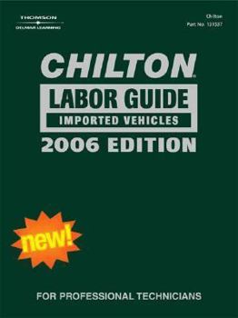 Hardcover Chilton 2006 Import Labor Guide Manual Book