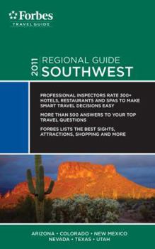 Paperback Forbes Travel Guide 2011 Southwest Book
