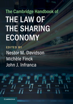 Paperback The Cambridge Handbook of the Law of the Sharing Economy Book