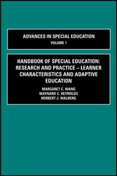 Hardcover Handbook of Special Education:: Research and Practice - Learner Characteristics and Adaptive Education Book