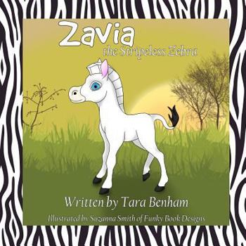 Paperback Zavia the Stripeless Zebra Book