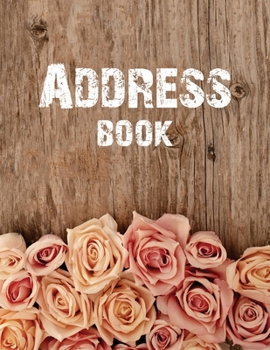 Paperback Large Address Book: Contact Book and Organizer Names & Address Book for Women [Large Print] Book