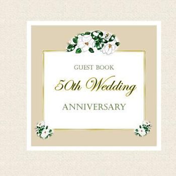Paperback Guest Book 50th Wedding Anniversary Book