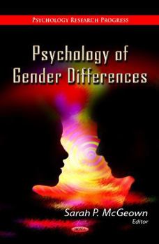Hardcover Psychology of Gender Differences (Psychology Research Progress) Book