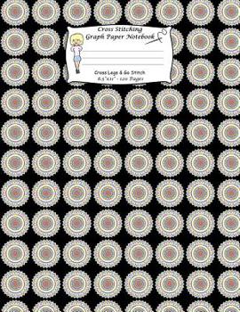 Paperback Cross Stitching Graph Paper Notebook: A Cross Stitch Pattern Designer's Large Size. Cross Legs And Go Stitch. Hawaiian Style Abstract Art Pattern Cove Book
