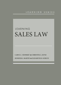Hardcover Learning Sales Law (Learning Series) Book