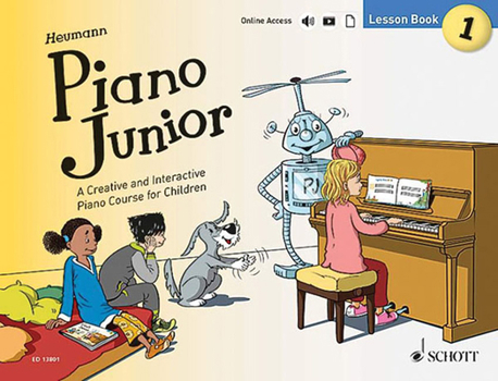 Paperback Piano Junior: Lesson Book 1: A Creative and Interactive Piano Course for Children Book