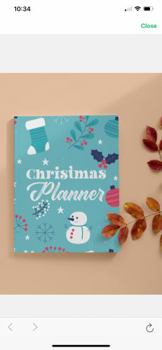 Paperback Christmas Planner (6 x 9 inches) Book