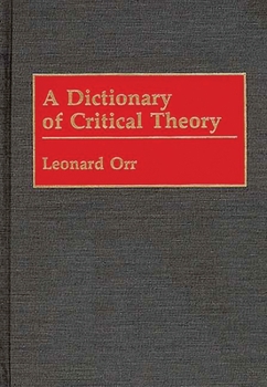 Hardcover A Dictionary of Critical Theory Book