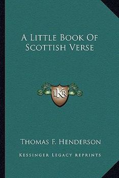 Paperback A Little Book Of Scottish Verse Book