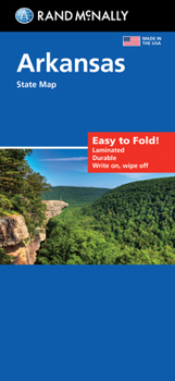 Map Rand McNally Easy to Fold: Arkansas State Laminated Map Book