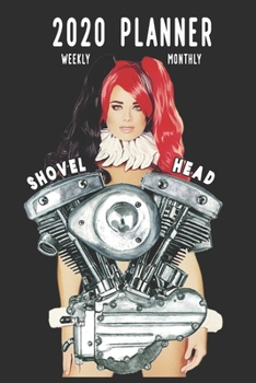 2020 Planner Weekly and Monthly: Motorcycle Hot Rod Retro Sexy Pin Up Travel Companion (Jan 1, 2020 to Dec 31, 2020)