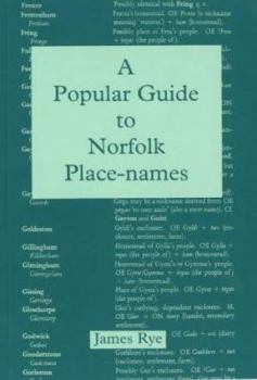 Paperback Popular Guide to Norfolk Place-Names Book