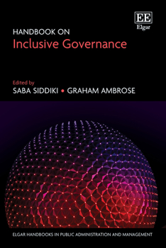 Hardcover Handbook on Inclusive Governance (Elgar Handbooks in Public Administration and Management) Book