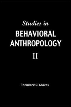 Paperback Sudies in Behavioral Anthropology II Book