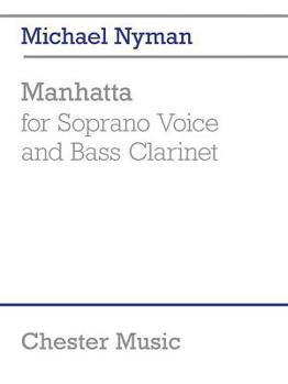 Paperback Manhatta: For Soprano Voice and Bass Clarinet Performance Score Book