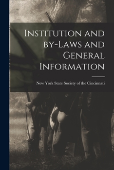 Paperback Institution and By-laws and General Information Book