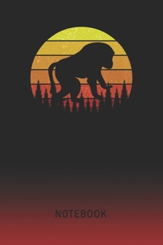 Notebook: Baboon Blank Wide Ruled Lined Paper Notepad | Writing Pad Journal | Assignments Taking Class Notes Homework Studying Math Science English ... & University Organizer | Student Teacher