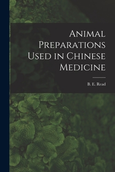 Paperback Animal Preparations Used in Chinese Medicine Book