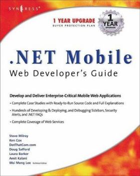 Paperback .Net Mobile Web Developers Guide Book