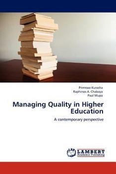 Paperback Managing Quality in Higher Education Book