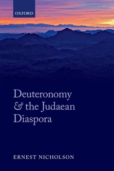 Hardcover Deuteronomy and the Judaean Diaspora Book