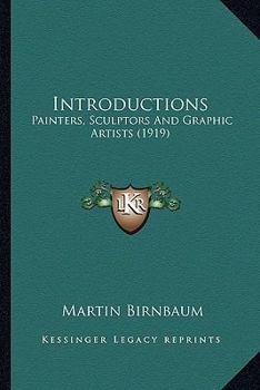 Paperback Introductions: Painters, Sculptors And Graphic Artists (1919) Book