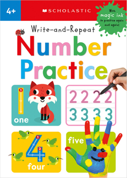 Paperback Write-And-Repeat Number Practice: Scholastic Early Learners (Write-And-Repeat) Book